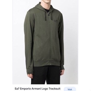 Emporio Armani Mens EA7 Hooded Tracksuit เสื้อฮู้ดดี้ เอ็มโพริโอ้ อาร์มานี่ ผู้ชาย ใส่คลุมจ็อคกิ้ง