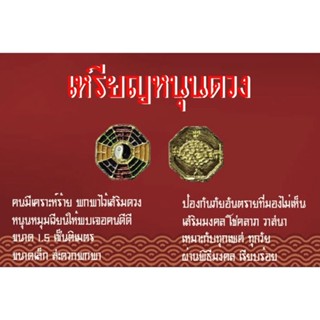 เหรียญหนุนดวง ยันต์แปดเหลี่ยน แก้ชง ปรับสมดุลชีวิต หนุนดวง โชคลาภ วาสนา