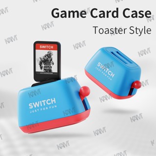 Kam Nintendo Switch Lite/OLED กล่องเก็บการ์ด รูปเครื่องปิ้งขนมปัง ns การ์ดเกม ชุดการ์ด น่ารัก แบบพกพา สร้างสรรค์ ฝาครอบป้องกัน เพื่อจัดเก็บอุปกรณ์ต่อพ่วง