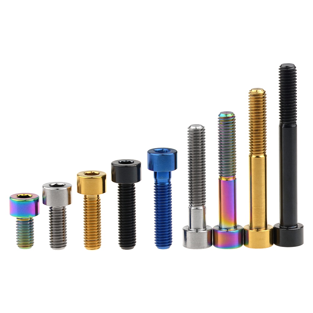 Wanyifa Titanium DIN912 Bolt M8x15 20 25 30 35 40 45 50 60 70 มม.Allen Key Socket Head สกรูสําหรับจักรยานรถจักรยานยนต์รถมอเตอร์อะไหล่