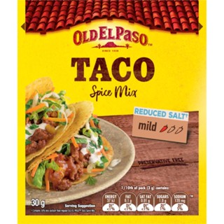 ผงทาโก้ สไปซ์ มิกซ์ (ซอสผงปรุงรส) ตราโอลด์ เอล พาโซ 30 กรัม Taco Spice Mix (Old El Paso Brand) 30 g.