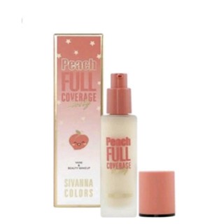 SIVANNA COLORS PEACH FULL COVERAGE FOUNDATION ซีเวนน่า คัลเลอร์ พีช ฟุค คัลเวอร์เรจ ฟาวเดชั่น 35กรัม