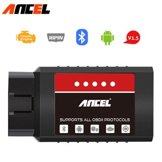 เครื่องสแกนเนอร์ Ancel ELM327 OBD2 ELM327 บลูทูธ V1.5 สําหรับรถยนต์