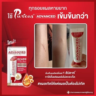Puricas Plus Advanced Dragon's Blood C&E Scar Gel 20กรัม เจลดูแลรอยแผลกาย สูตรเข้มข้น วิตามิน C&E (ขนาดคุ้มค่า)