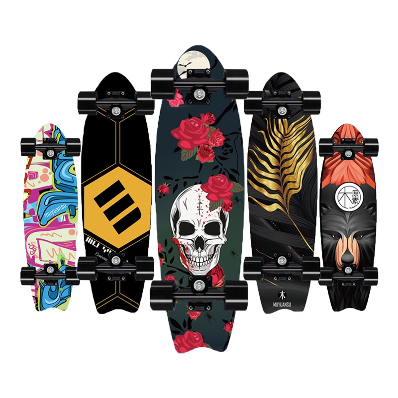 Professional Surf Land Skateboard Maple Single Rocker Skateboard