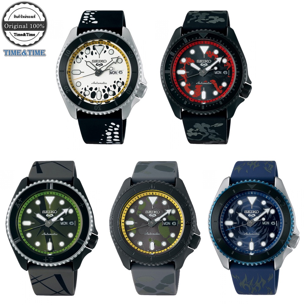 SEIKO 5 Automatic ONE PIECE นาฬิกาข้อมือ รุ่น SRPH63K1, SRPH65K1, SRPH67K1, SRPH69K1, SRPH71K1
