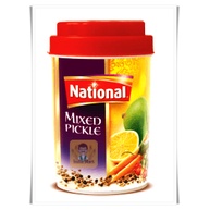 ผักนานาชนิดดองในน้ำมันมัสตาร์ด จากประเทศปากีสถาน ยี่ห้อ เนชันแนล -- National – Mixed Pickle In Oil (500 Grams - 1 KG)