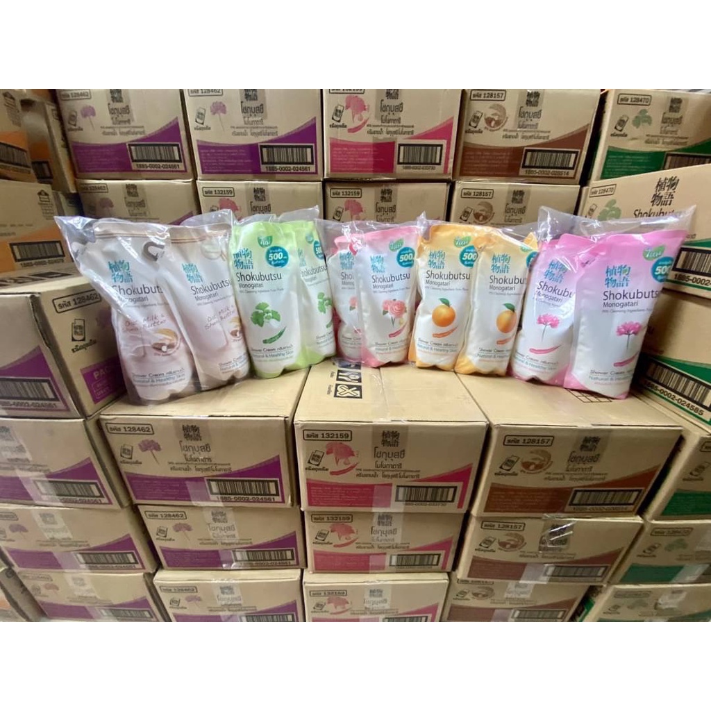 แพ็ค3ถุง และ1ถุง ครีมอาบน้ำโชกุบุสซึ  โมโนกาโตริ  ชนิดเติม 400-500มล.(กดตัวเลือก)