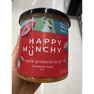 Happy Munchy Shredded Pork Fish 130 G. หมูฝอย สูตรผสมปลาชิราสึ