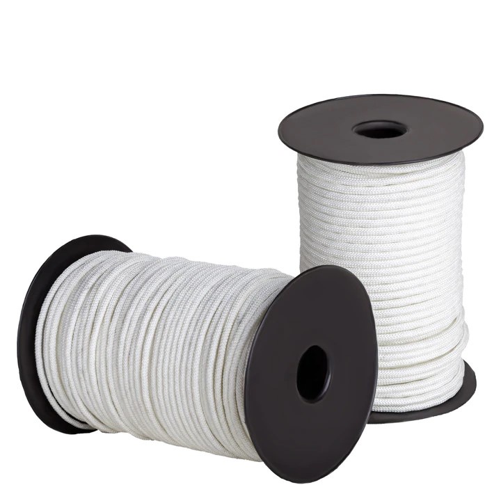 (OU03) เชือกปรับม่าน สำหรับรางผ้าม่านทำจากไนลอน หนาพิเศษ 3.5 mm.