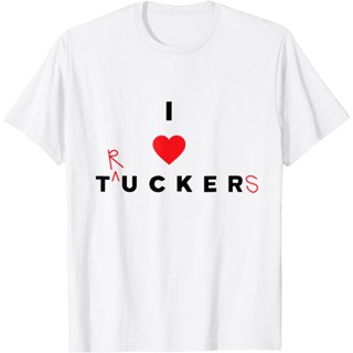 ใหม่ เสื้อยืดลําลอง แขนสั้น พิมพ์ลาย I Love Tucker Funny Trucker ออกแบบดี แบบตลก