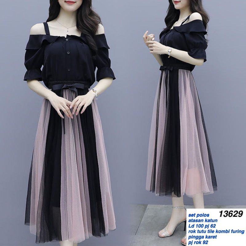 BANGKOK MIDI DRESS SET SKIRT TILE TUTU DD 136299