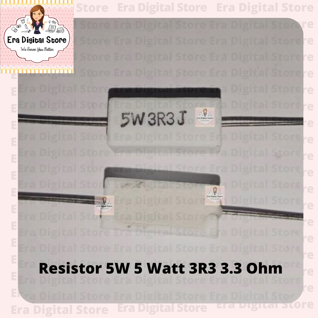 ตัวต้านทาน 5W 5 วัตต์ 3R3 3.3 โอห์ม