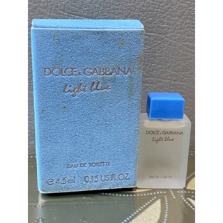 Dolce &amp; Gabbana Light Blue Eau De Toilette Miniature Splash For Women 4.5 ml