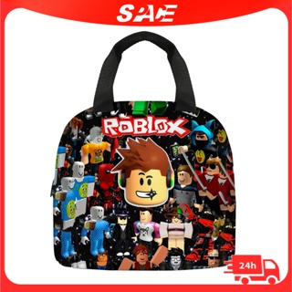 กระเป๋าใส่กล่องอาหารกลางวัน ลายการ์ตูน ROBLOX น่ารัก สําหรับเด็กนักเรียนประถม diy