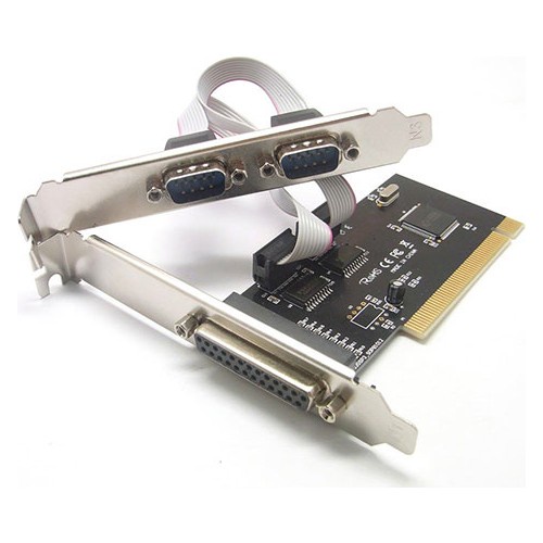 PCI to 2 Serial + 1 Parallel Port Combo Card, DB-9 RS-232 DB-25 Card for PC / Desktop / Addtinal Pri