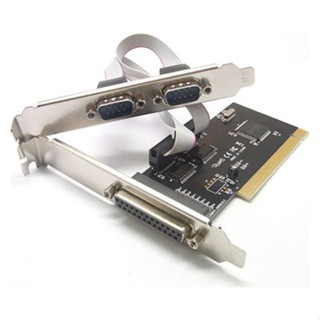 PCI to 2 Serial + 1 Parallel Port Combo Card, DB-9 RS-232 DB-25 Card for PC / Desktop / Addtinal Printer