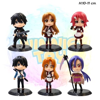 โมเดล ซอร์ด อาร์ต ออนไลน์ 6 แบบ ชุด 1  H:10-11 cm. winnietoys