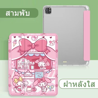 เคสไอแพด tpu พร้อมช่องใส่ดินสอ สําหรับ For iPad case air10 5pro โปร10 5 2016/17/20 gen10 2 แอร์1/2/3/4/5 เจน5/6/7/8/9