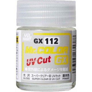 Mr.HOBBY GX112 MR.COLOR GX SUPER CLEAR III UV CUT GLOSS (GLOSS, 18ml)