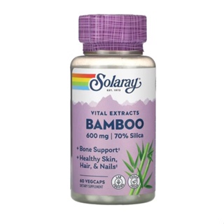 Solaray Bamboo Extract 300 mg 60 Vegetarian Capsules