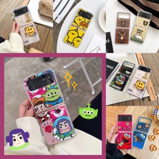 เคสโทรศัพท์มือถือ PC แข็ง แบบใส กันกระแทก ลายการ์ตูน toy story Human made drew น่ารัก สําหรับ Samsung Galaxy Z Flip 3 5G Z Flip 4