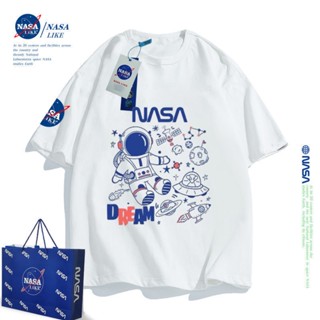 NASA joint big boy boy เสื้อยืดแขนสั้นผ้าฝ้ายฤดูร้อนนักบินอวกาศ fried street 2022 topวินเทจเสื้อเชิ้ตแขนสั้นเสื้อยื_45