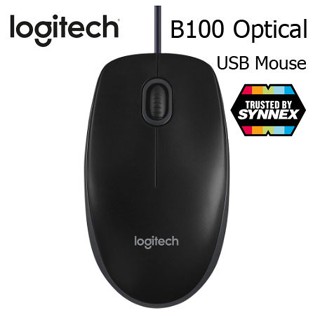 เมาส์ Logitech B100 OPTICAL USB MOUSE รับประกัน 3 ปี  !!!