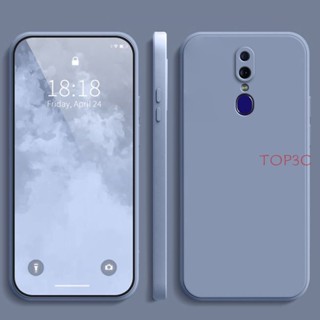 Oppo F11 Pro F9 F7 F5 F1s f11Pro ซิลิโคนเหลว ขอบตรง เคสโทรศัพท์ สีแคนดี้ ซิลิโคน TPU ฝาหลัง