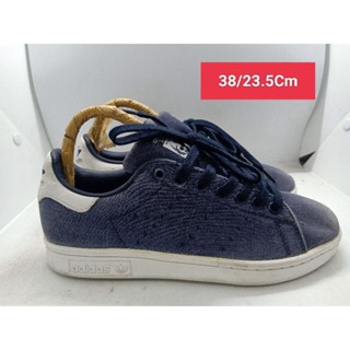 Adidas Stan Smith Size 38 ยาว 23.5 รองเท้ามือสอง ผ้าใบ แฟชั่น ทำงาน ลำลอง เดิน  เที่ยว วิ่ง ออกกำลังกาย เกรด A+(P2)