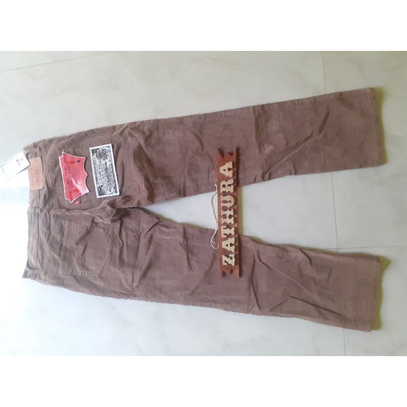 Levis 501 Velvet Corduroy Pants สีน้ําตาลอ่อน คาราเมล usa big E