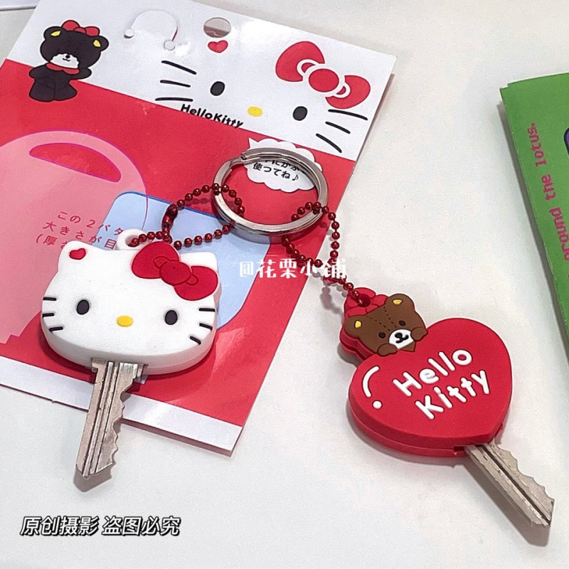 Hello Kitty Key Pullover HelloKitty พวงกุญแจ ins หอพักนักเรียน Niche จี้ตกแต่งซิลิโคน