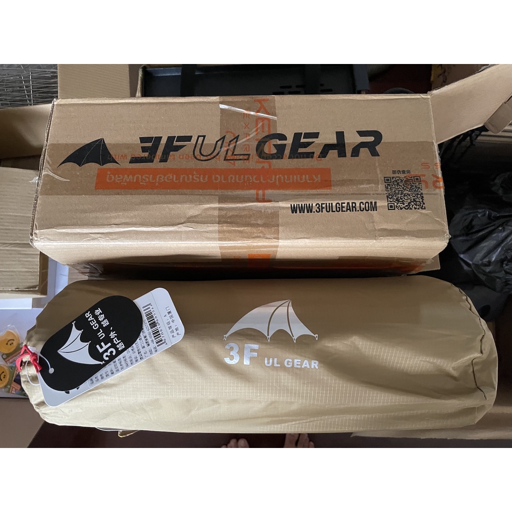 3F Ul Gear Tarp 210T Silver Sun Shelter 3x3m ทาร์ป กันแดด
