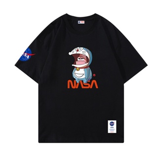 2022 Popular NASA Tide Brand Bear เสื้อยืดแขนสั้น Summer Plus Size Men S Fat Man T-Shirt ใหม่_54