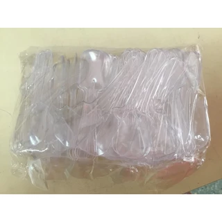 ช้อนจิ๋ว ช้อนพาย สีขุ่น,สีใส(100คัน)
