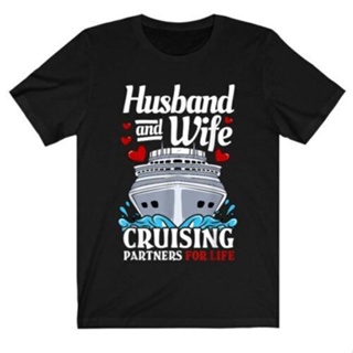 เสื้อยืด พิมพ์ลาย Cruising Cruise Vacation Husband Wife เหมาะกับของขวัญวันหยุด สําหรับคู่รัก