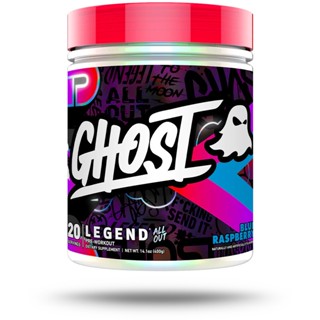 GHOST LEGEND ALL OUT X BLUE RASPBERRY (HIGH STIM LOADED PRE WORKOUT)