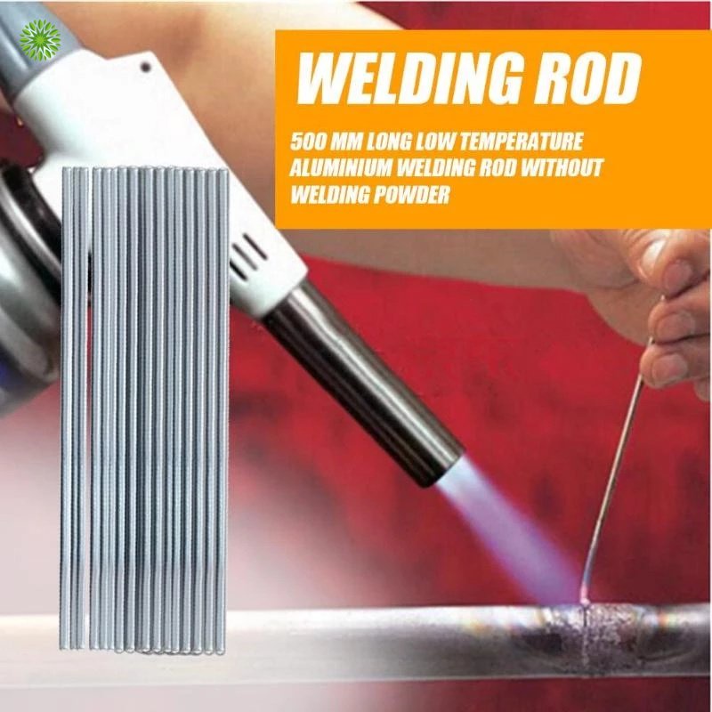 50 ชิ้นอุณหภูมิต่ําอลูมิเนียมเชื่อม Rod เชื่อมลวดเชื่อม Sticks สําหรับไฟฟ้าเคมี 5/10/20/50 ชิ้น 500/330 มิลลิเมตร sawu