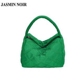 Jasmin NOIR กระเป๋าถือ กระเป๋าสะพายข้าง ผ้าไนล่อน เรียบง่าย สําหรับผู้หญิง