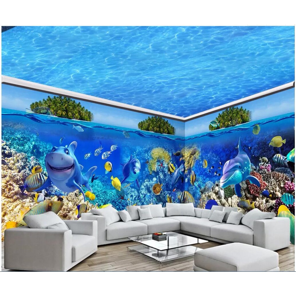 3d room wallpaper custom photo Panoramic giant Maldives seaside scenery