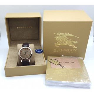 นาฬิกา BURBERRY MENS BU9013 TAUPE CHECK 38 MM QUARTZ พร้อมกล่อง (ใหม่)