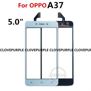 สําหรับ oppo A37 แผงหน้าจอสัมผัส ด้านหน้า ด้านนอก กระจก เลนส์ อะไหล่เปลี่ยน สําหรับ oppo A37 A 37 โทรศัพท์ สัมผัส กระจกด้านหน้า