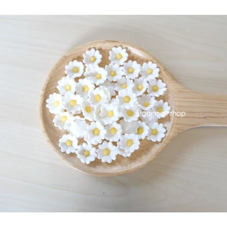 ดอกคอสมอส น้ำตาลกัมเพส ตกแต่งขนม ตกแต่งหน้าเค้ก สีพาสเทล 25 ชิ้น/100ชิ้น