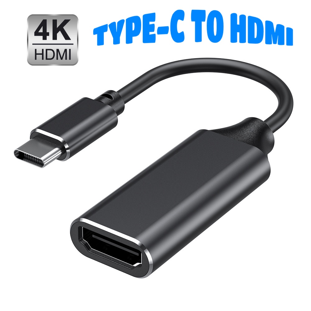 ส่งจากไทย Type-C to HDMI 4Kx2K Adapter,USB 3.1 Supports UHD 4k HDTV Video Converter Easy to Use