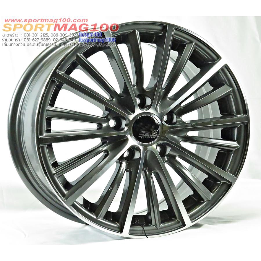 ล้อแม็กซ์ SSW S166 สีกันเมทาลิกหน้าเงา 6.5-16นื้ว 5รู114 ET45 [19896]