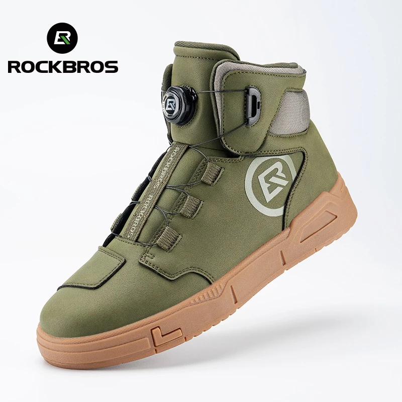 รองเท้าขี่จักรยาน ROCKBROS พื้นกันลื่น หัวเข็มขัดแบบหมุน