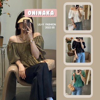 Oninaka เสื้อชีฟอง งานน่ารัก ใส่ไปเที่ยวไปทำงาน สไตล์สายเกา เสื้อวินเทจ เสื้อแฟชั่นผญ  3061#