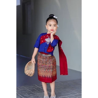 ชุดคำแก้วเด็ก ชุดลาวเด็ก ชุดภาคอีสาน ชุดประจำชาติ อาเซียน