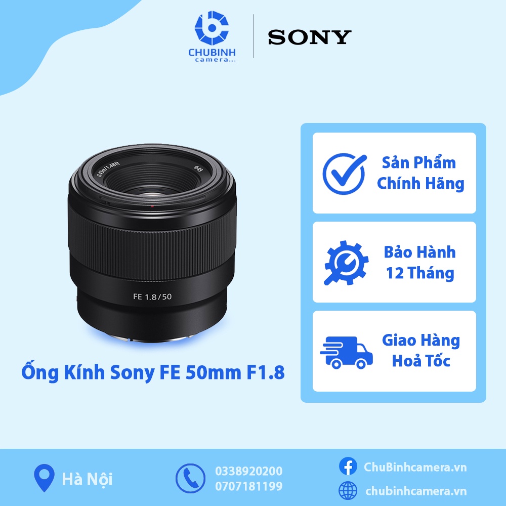 เลนส ์ Sony FE 50mm f / 1.8 | ของแท ้