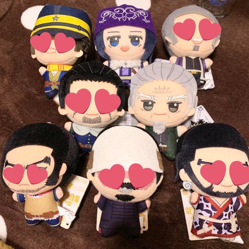 Golden Kamuy Chibigurumi - Sugimoto Asirpa Shiraishi Ogata Tanikagi Tsukishima Koito Tsurumi Hijikat